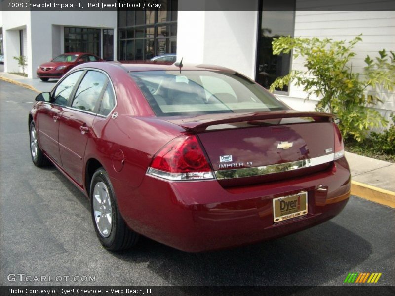 Red Jewel Tintcoat / Gray 2008 Chevrolet Impala LT