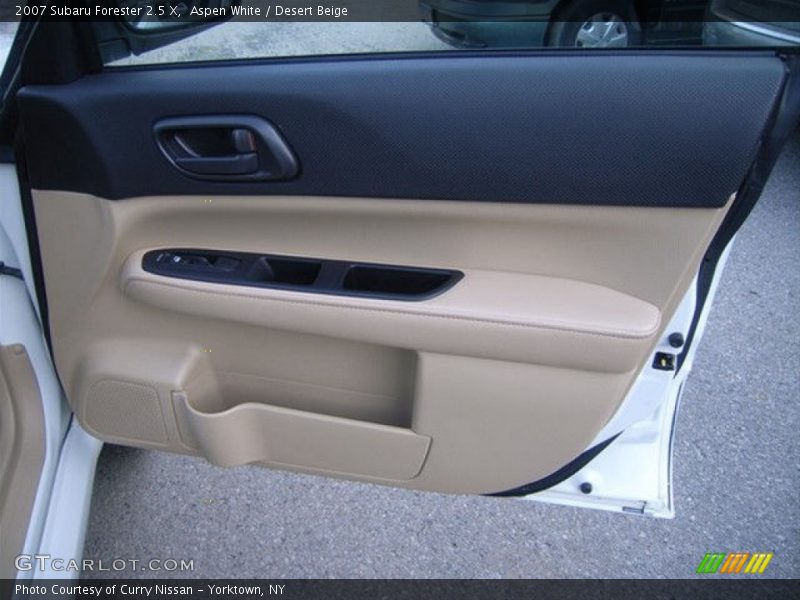 Aspen White / Desert Beige 2007 Subaru Forester 2.5 X