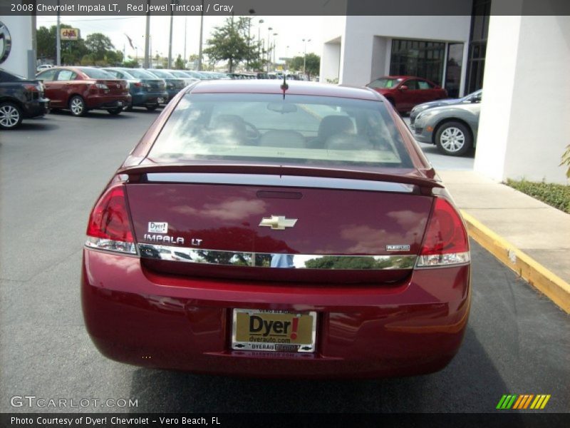 Red Jewel Tintcoat / Gray 2008 Chevrolet Impala LT