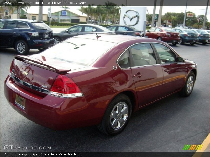Red Jewel Tintcoat / Gray 2008 Chevrolet Impala LT