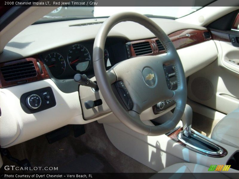 Red Jewel Tintcoat / Gray 2008 Chevrolet Impala LT