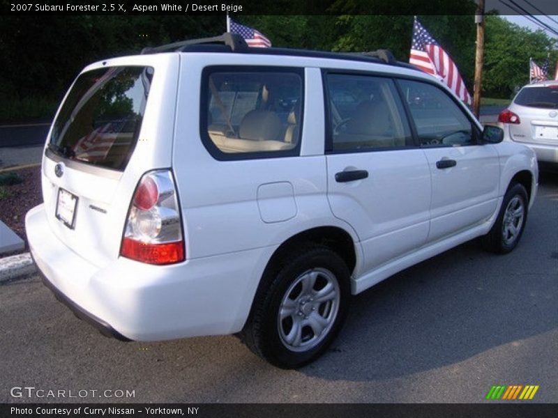 Aspen White / Desert Beige 2007 Subaru Forester 2.5 X