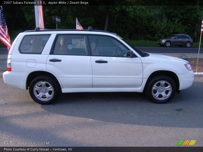 Aspen White / Desert Beige 2007 Subaru Forester 2.5 X