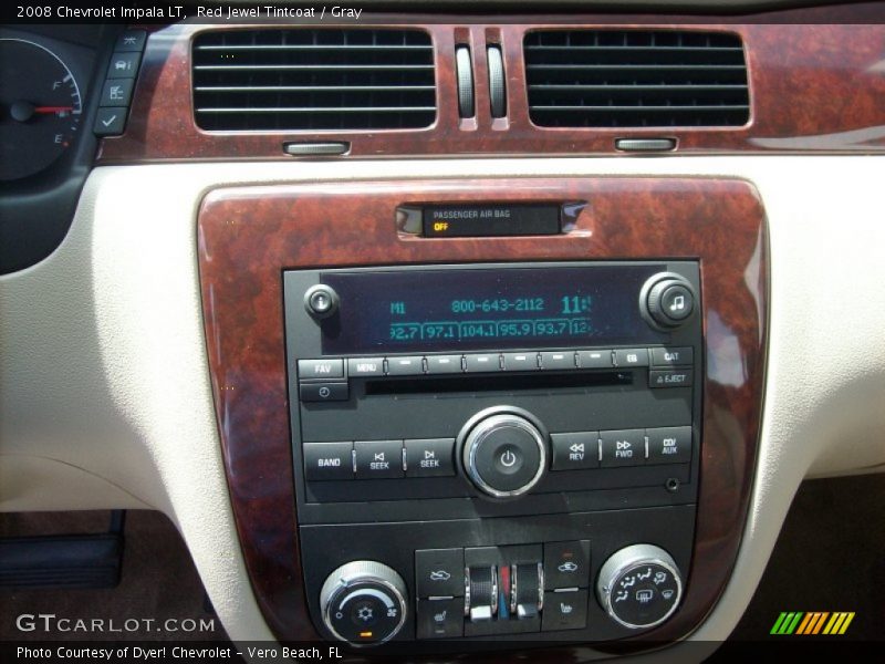 Red Jewel Tintcoat / Gray 2008 Chevrolet Impala LT
