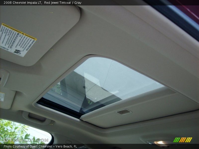 Red Jewel Tintcoat / Gray 2008 Chevrolet Impala LT