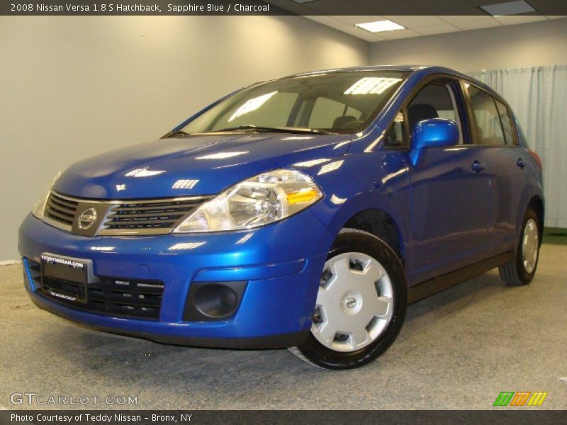 Sapphire Blue / Charcoal 2008 Nissan Versa 1.8 S Hatchback