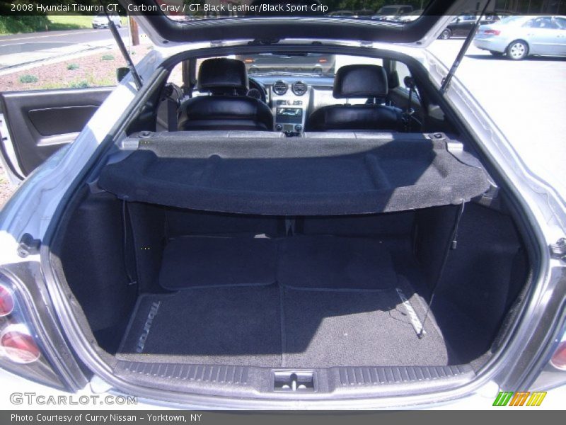Carbon Gray / GT Black Leather/Black Sport Grip 2008 Hyundai Tiburon GT