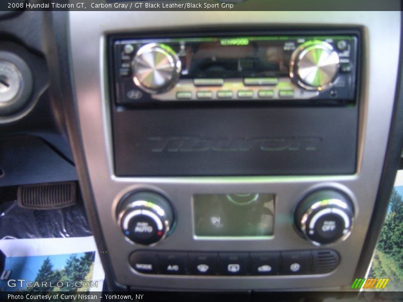 Carbon Gray / GT Black Leather/Black Sport Grip 2008 Hyundai Tiburon GT