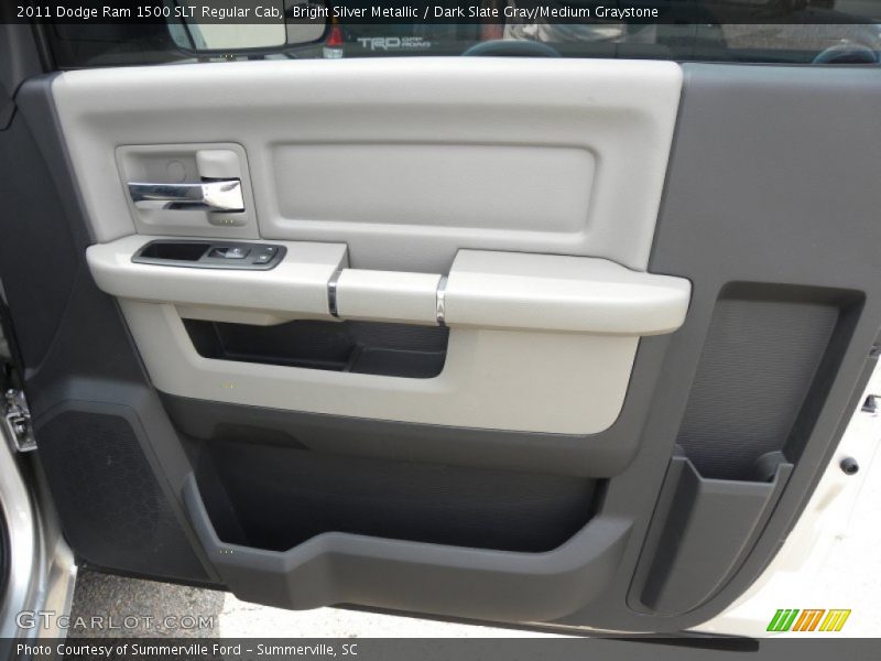 Bright Silver Metallic / Dark Slate Gray/Medium Graystone 2011 Dodge Ram 1500 SLT Regular Cab