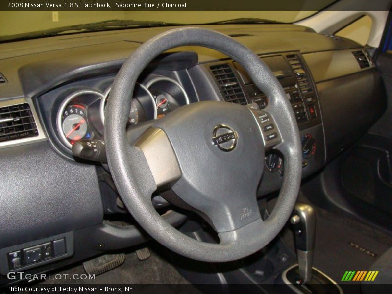 Sapphire Blue / Charcoal 2008 Nissan Versa 1.8 S Hatchback