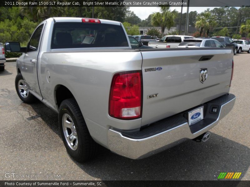 Bright Silver Metallic / Dark Slate Gray/Medium Graystone 2011 Dodge Ram 1500 SLT Regular Cab