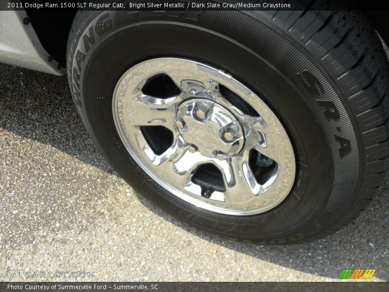 Bright Silver Metallic / Dark Slate Gray/Medium Graystone 2011 Dodge Ram 1500 SLT Regular Cab