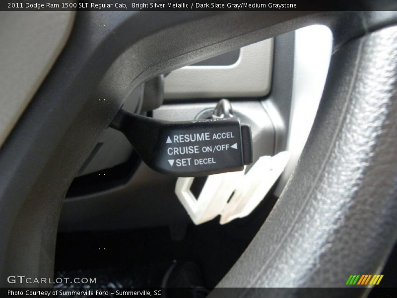 Bright Silver Metallic / Dark Slate Gray/Medium Graystone 2011 Dodge Ram 1500 SLT Regular Cab