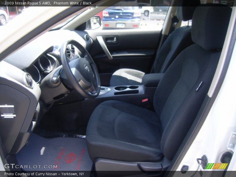 Phantom White / Black 2009 Nissan Rogue S AWD