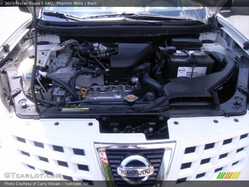 Phantom White / Black 2009 Nissan Rogue S AWD