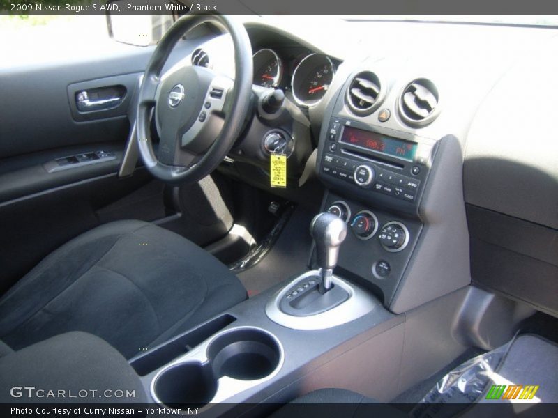Phantom White / Black 2009 Nissan Rogue S AWD