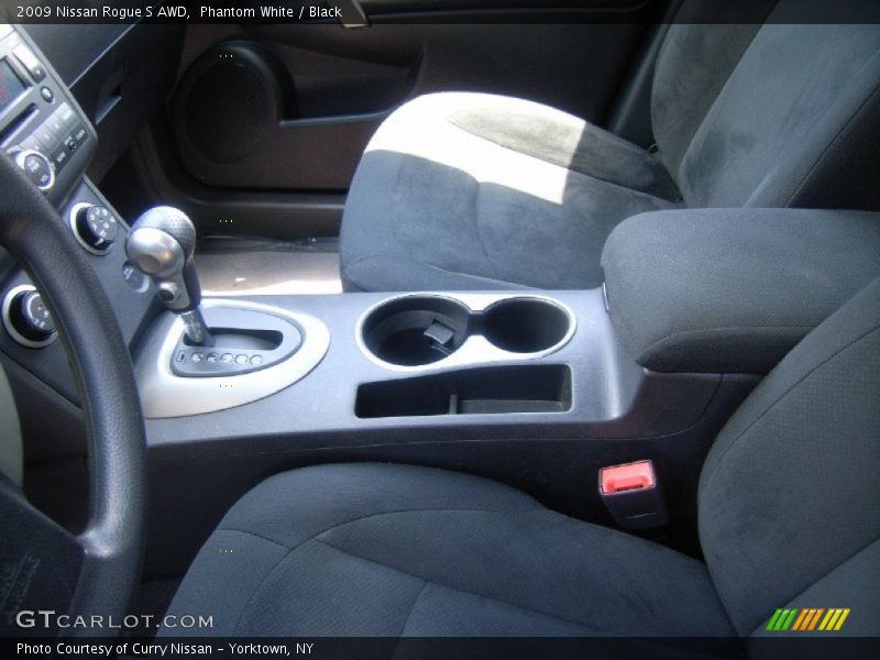 Phantom White / Black 2009 Nissan Rogue S AWD