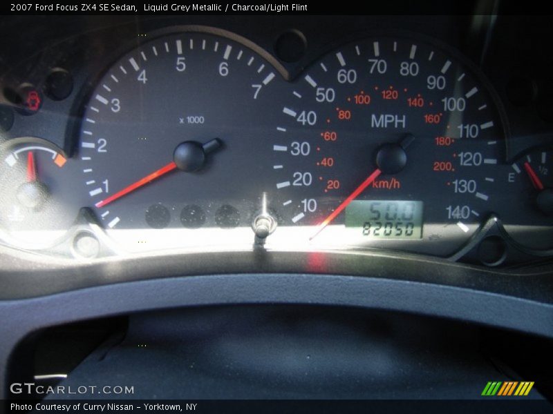 Liquid Grey Metallic / Charcoal/Light Flint 2007 Ford Focus ZX4 SE Sedan