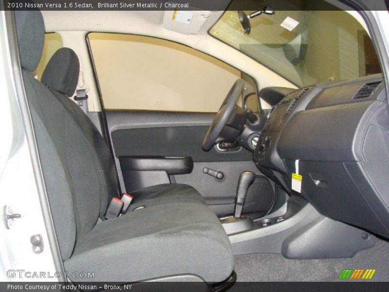 Brilliant Silver Metallic / Charcoal 2010 Nissan Versa 1.6 Sedan