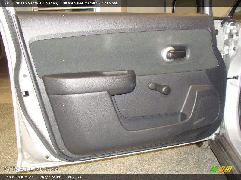 Brilliant Silver Metallic / Charcoal 2010 Nissan Versa 1.6 Sedan