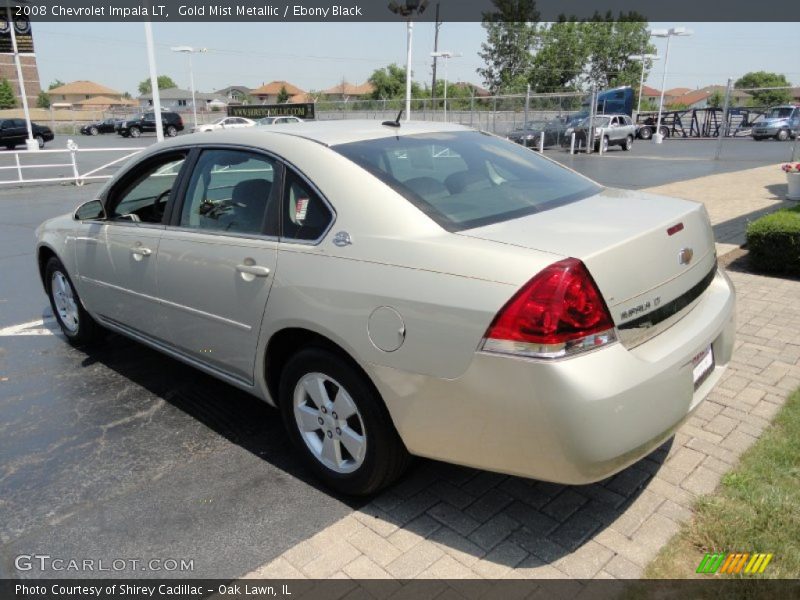 Gold Mist Metallic / Ebony Black 2008 Chevrolet Impala LT