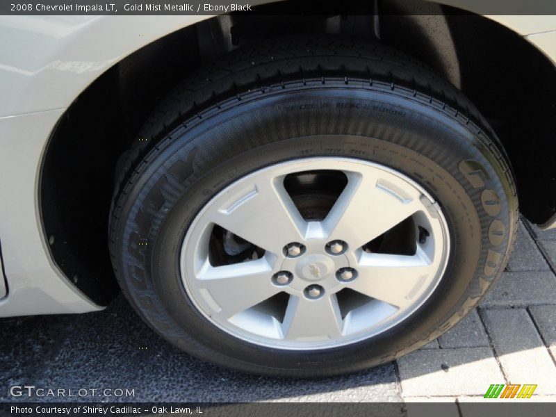 Gold Mist Metallic / Ebony Black 2008 Chevrolet Impala LT