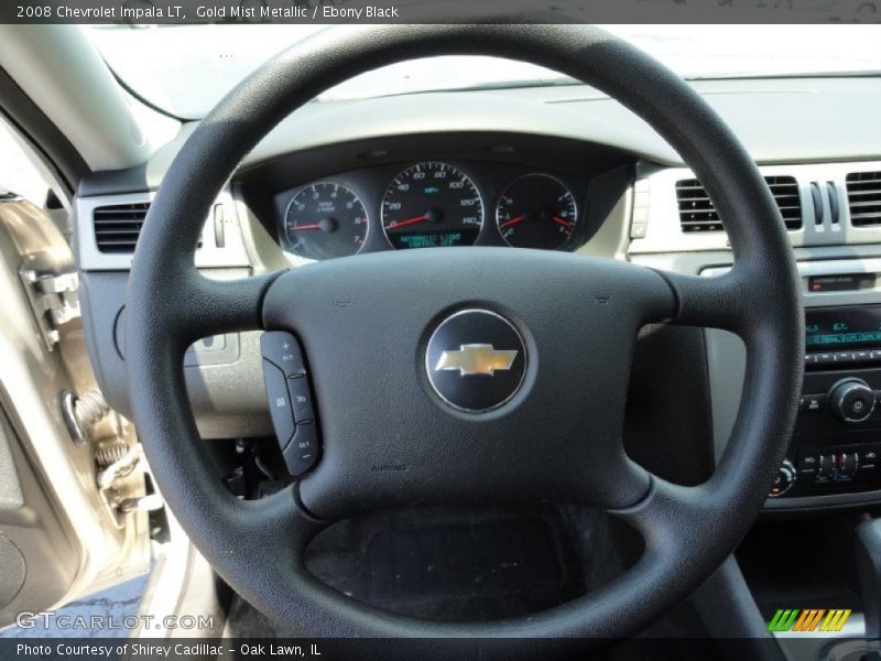 Gold Mist Metallic / Ebony Black 2008 Chevrolet Impala LT
