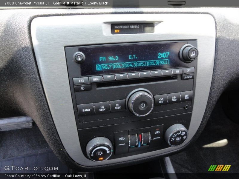 Gold Mist Metallic / Ebony Black 2008 Chevrolet Impala LT