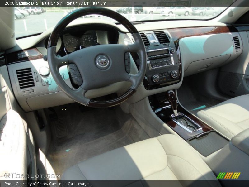 Blue Chip / Titanium/Dark Titanium 2008 Cadillac DTS