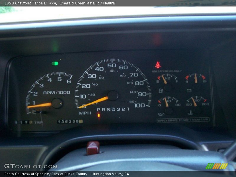  1998 Tahoe LT 4x4 LT 4x4 Gauges