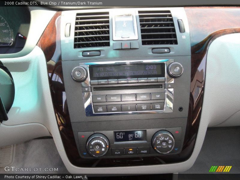 Blue Chip / Titanium/Dark Titanium 2008 Cadillac DTS