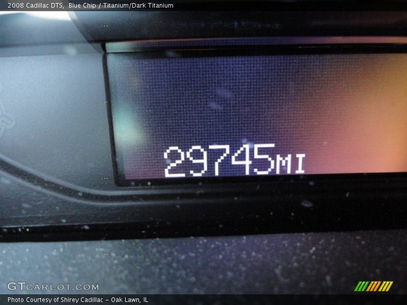 Blue Chip / Titanium/Dark Titanium 2008 Cadillac DTS