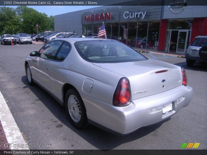 Galaxy Silver Metallic / Ebony 2002 Chevrolet Monte Carlo LS