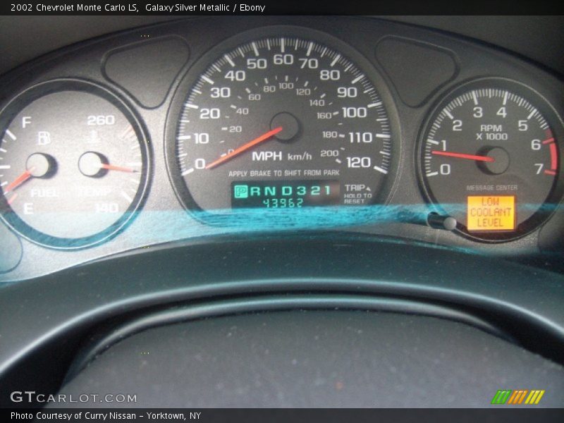 Galaxy Silver Metallic / Ebony 2002 Chevrolet Monte Carlo LS