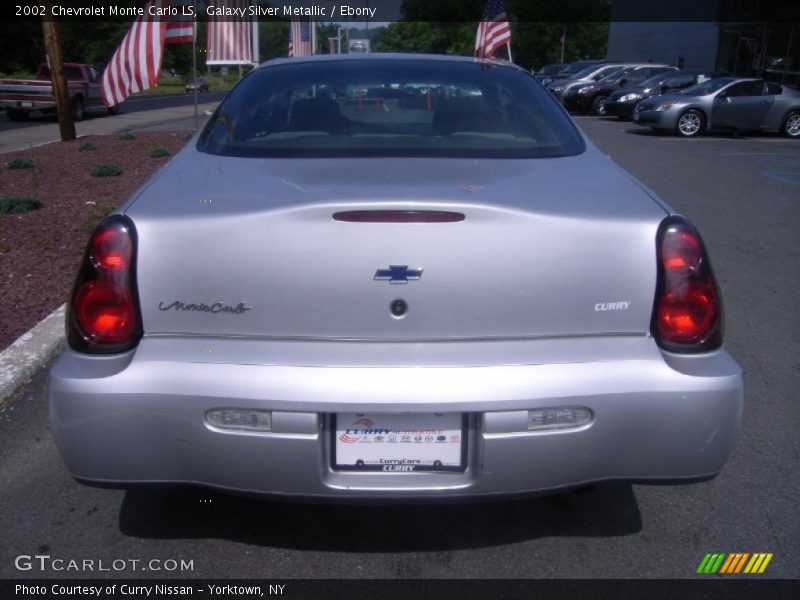 Galaxy Silver Metallic / Ebony 2002 Chevrolet Monte Carlo LS