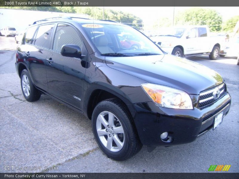 Black / Taupe 2008 Toyota RAV4 Limited 4WD