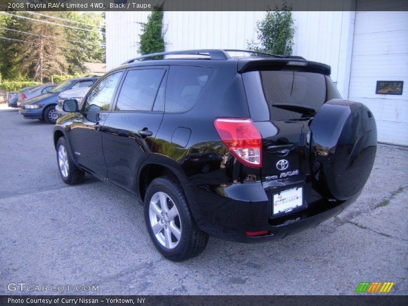 Black / Taupe 2008 Toyota RAV4 Limited 4WD