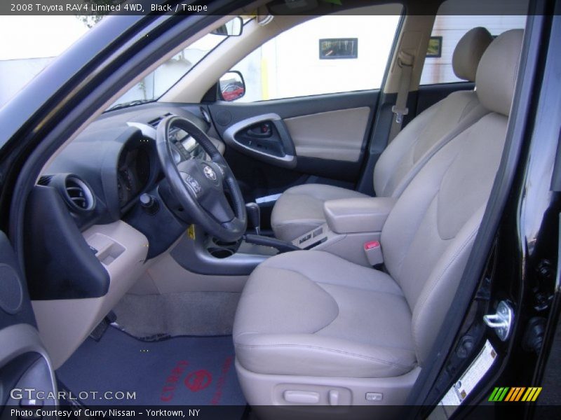 Black / Taupe 2008 Toyota RAV4 Limited 4WD