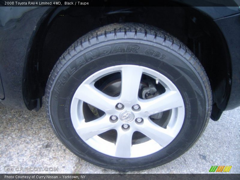 Black / Taupe 2008 Toyota RAV4 Limited 4WD