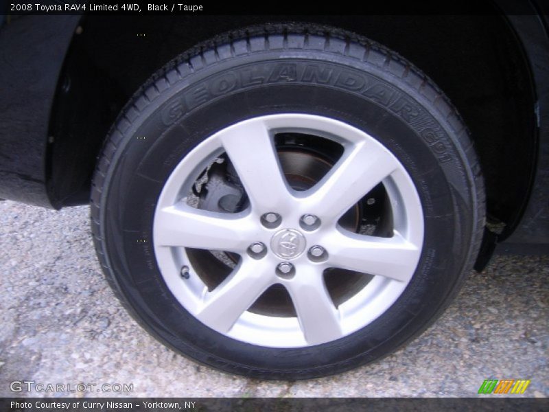 Black / Taupe 2008 Toyota RAV4 Limited 4WD