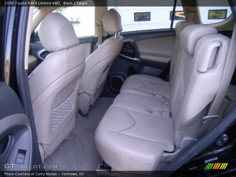 Black / Taupe 2008 Toyota RAV4 Limited 4WD
