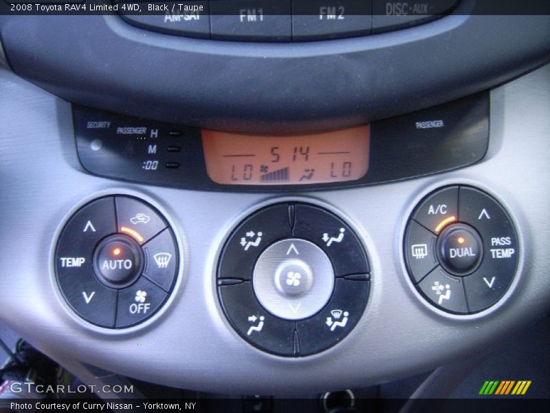 Black / Taupe 2008 Toyota RAV4 Limited 4WD