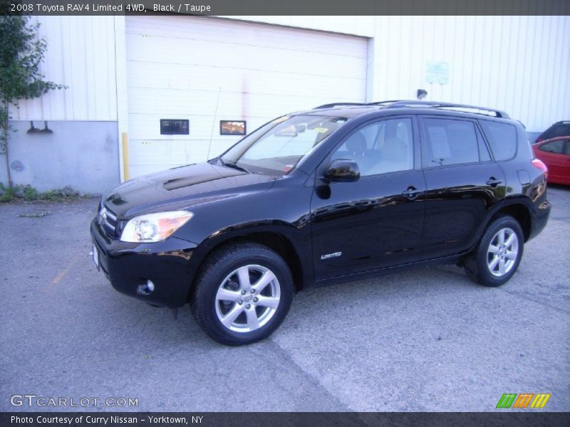 Black / Taupe 2008 Toyota RAV4 Limited 4WD