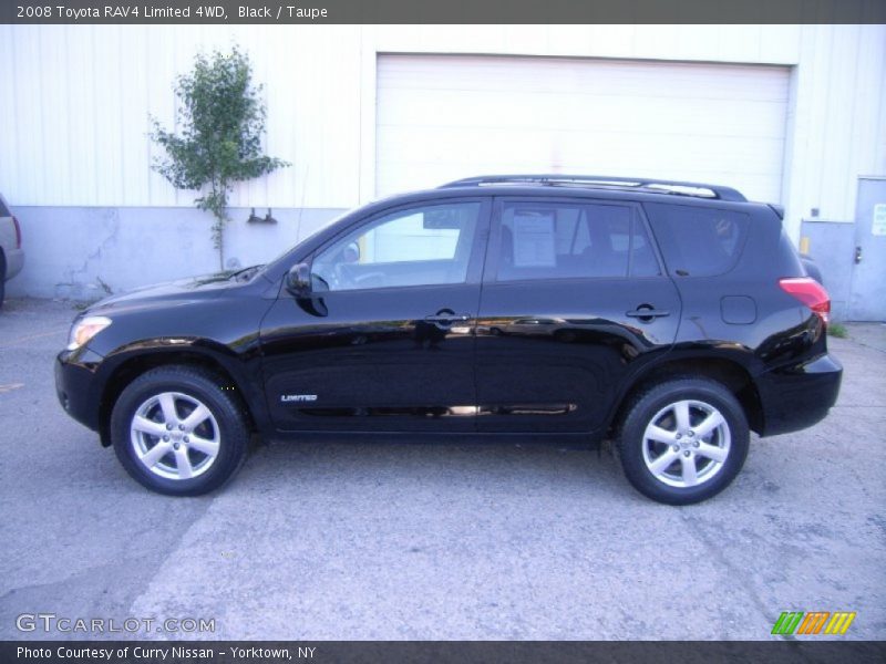 Black / Taupe 2008 Toyota RAV4 Limited 4WD