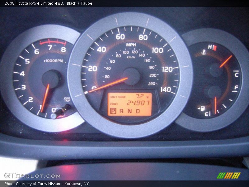 Black / Taupe 2008 Toyota RAV4 Limited 4WD