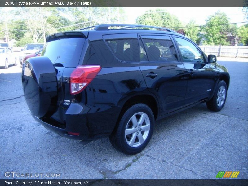 Black / Taupe 2008 Toyota RAV4 Limited 4WD