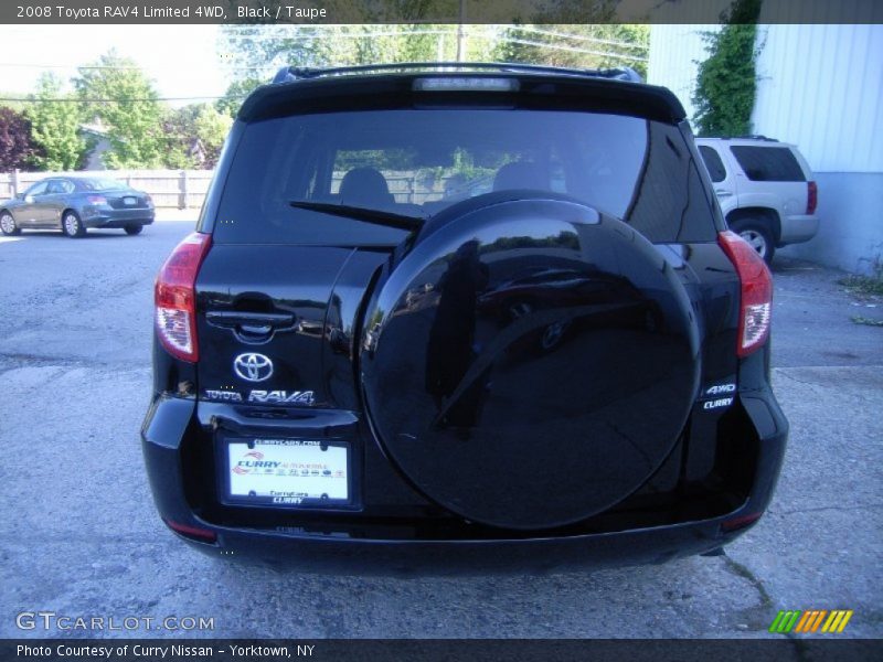 Black / Taupe 2008 Toyota RAV4 Limited 4WD