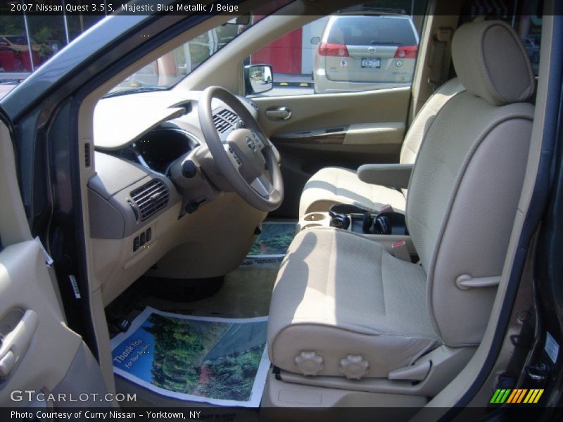 Majestic Blue Metallic / Beige 2007 Nissan Quest 3.5 S