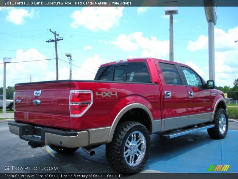 Red Candy Metallic / Pale Adobe 2011 Ford F150 Lariat SuperCrew 4x4