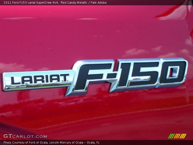 Red Candy Metallic / Pale Adobe 2011 Ford F150 Lariat SuperCrew 4x4